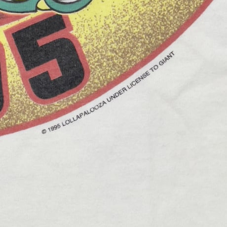 LOLLAPALOOZA 1995 WHITE GIANT BY TULTEX XL 0899