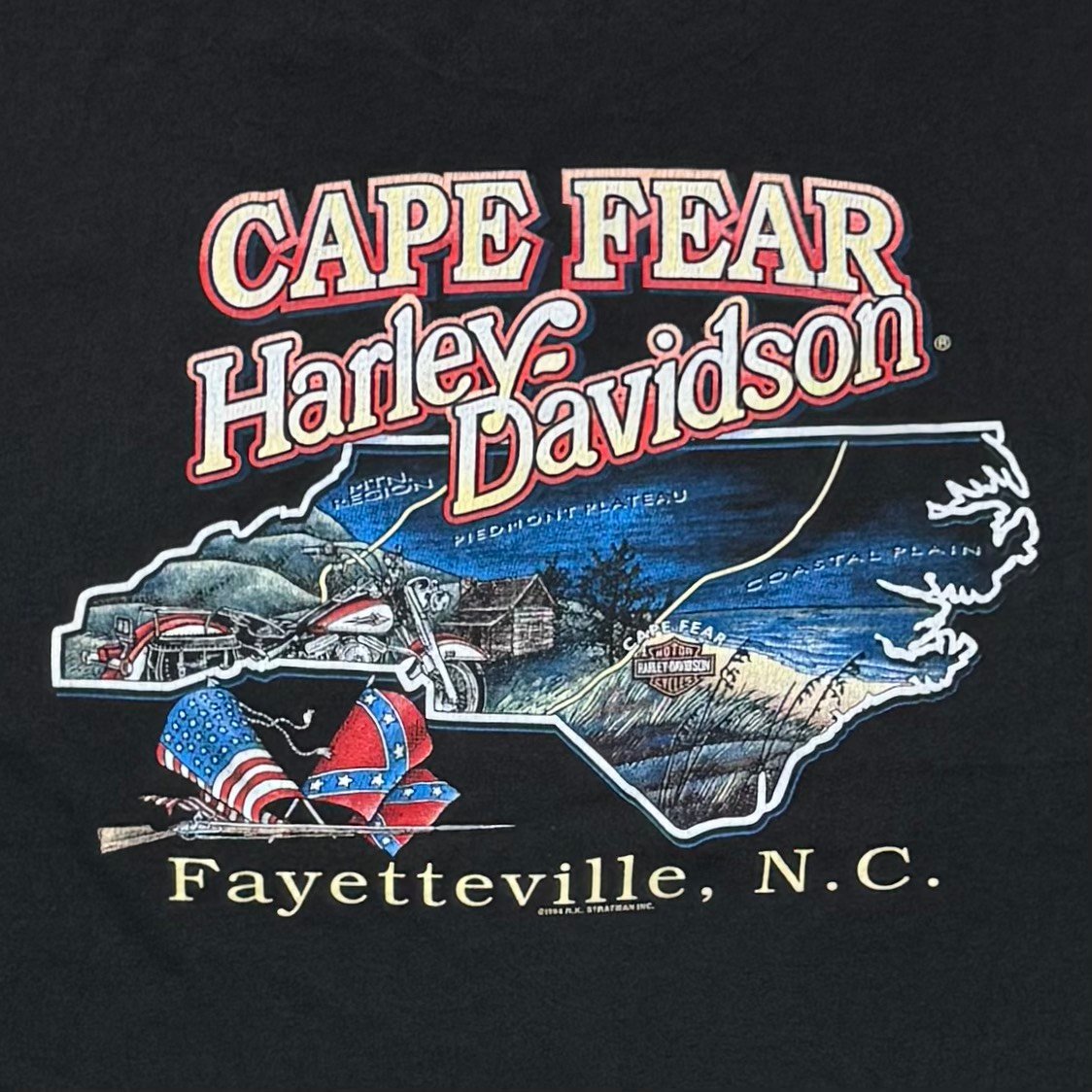 HARLEY DAVIDSON TIGER UNTAMED FLAME CAPE FEAR L