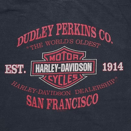 HARLEY DAVIDSON FLAG & EAGLE DUDLEY PERKINS CO. SAN FRANCISCO LARGE 1880