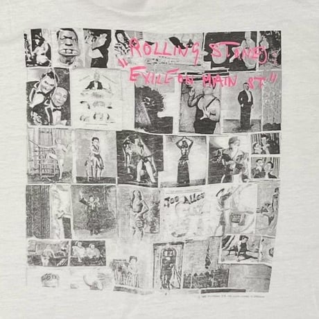THE ROLLING STONES EXILE ON MAIN ST NORTH AMERICAN TOUR 1989 WHITE XL 0070