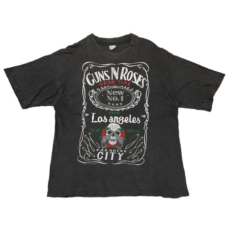 GUNS N' ROSES 1991 JACK DANIEL PARODY NEW NO.1 BAND EURO FITS XL 4998