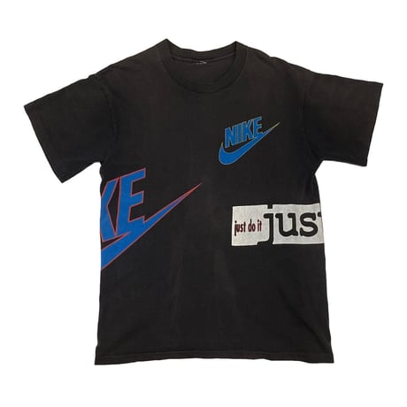 NIKE 90S JUST DO IT OVP TEE BLACK FIT LIKE LARGE 6822