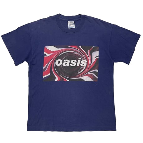 OASIS DOUBLESIDE UNION JACK LOGO NAVY SCREEN STARS LARGE 5300
