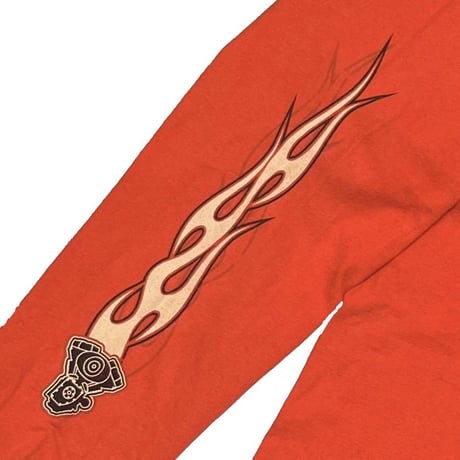HARLEY DAVIDSON PINNUP GIRL MINNESOTA ORANGE LS FLAME XL 8614