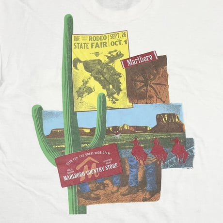 Marlboro CACTUS RODEO COUNTRY STORE POCKET TEE WHITE XL 1
