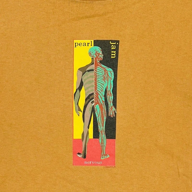 k*n様 Pearl Jam 70% WATER Tシャツ USA製XL PEARL JAM nervous 70% WATER MUSTARD ANVIL XL 99