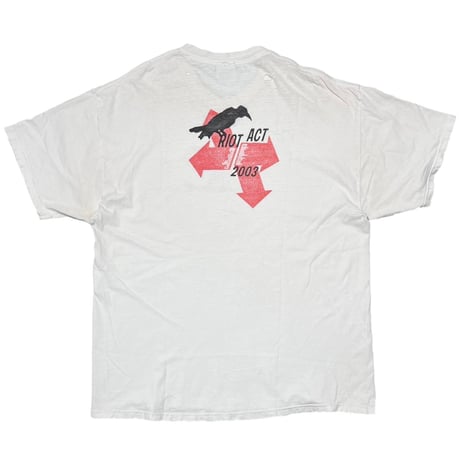 PEARL JAM RIOT ACT 2003 WHITE HANES XL 2766
