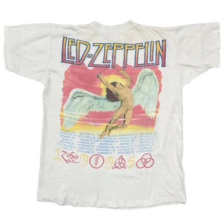 LED ZEPPELIN NO QUARTER WORLD TOUR 1995 WHITE LARGE 2070