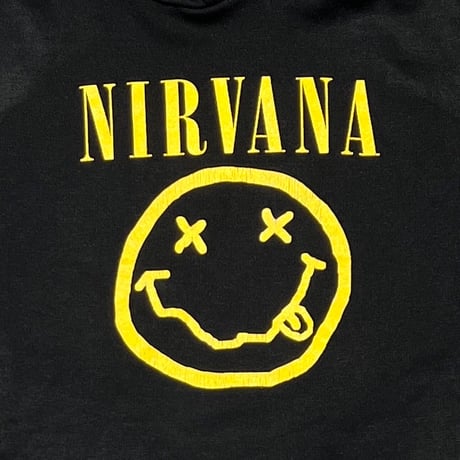 NIRVANA	FRONT SMILE BACK MEMBER EUROPEAN HOODIE FITS XL 1870
