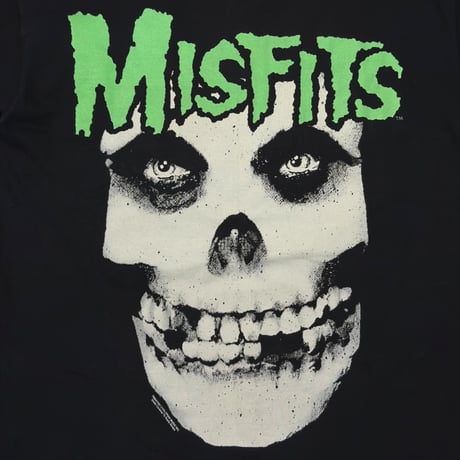 MISFITS 1997 HUGE SKULL FACE GREEN TEXT FRUIT OF THE LOOM XL 9105