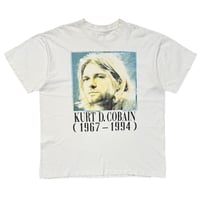 NIRVANA KURT COBAIN MEMORIAL ADULT WHITE FITS XL 1494