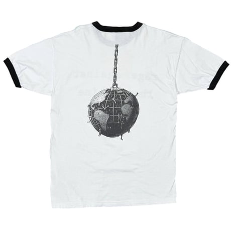 RAGE AGAINST THE MACHINE WRECKING BALL RINGER TEE WHITE/BLACK GIANT LARGE 1032