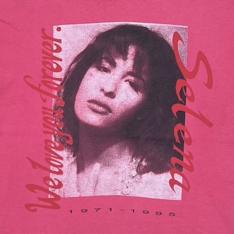 SELENA QUINTANILLA PEREZ 1971-1995 MEMORIAL PINK HANES LARGE 3153