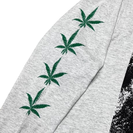 EXIT-13 GREEN IS GOOD! LS ASH GREY SCREEN STARS LARGE 3152