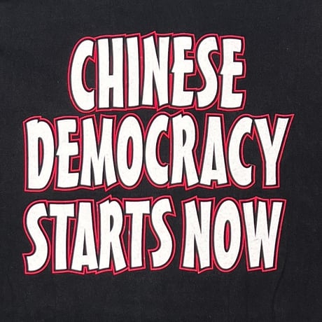 GUNS N' ROSES CHINESE DEMOCRACY HANES LARGE 3314