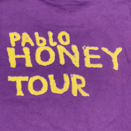 radiohead 1993 pablo HONEY TOUR PURPLE ANVIL XL 1212