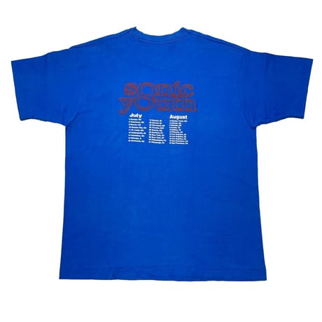 SONIC YOUTH WASHING MACHIEN RARE PATTERN RED BACK PRINT FRUIT XL 7633