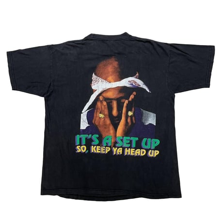 2PAC RAP TEE IT'S A SET UP SO, KEEP YA HEAD UPV FITS XL 8968