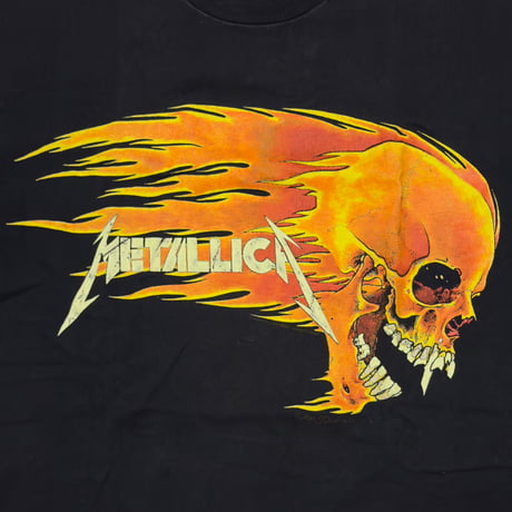 METALLICA PUSHEAD SIDE FLAME SKULL giant BY TEE JAYS XL 6104