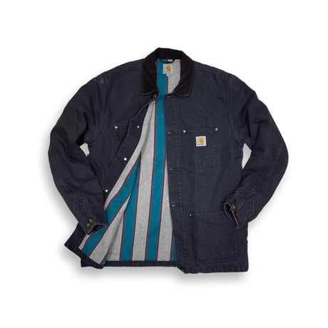 LAST OF STORE STUSSY CARHARTT WIP CHORE COAT NAVY XL 0676