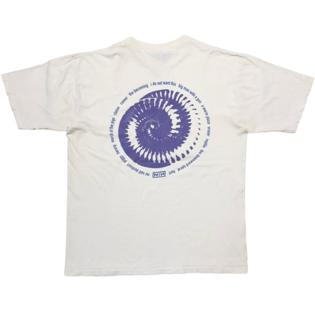 NINE INCH NAILS NIN BOX LOGO AMMONITE WHITE ALL SPORT XL 3033