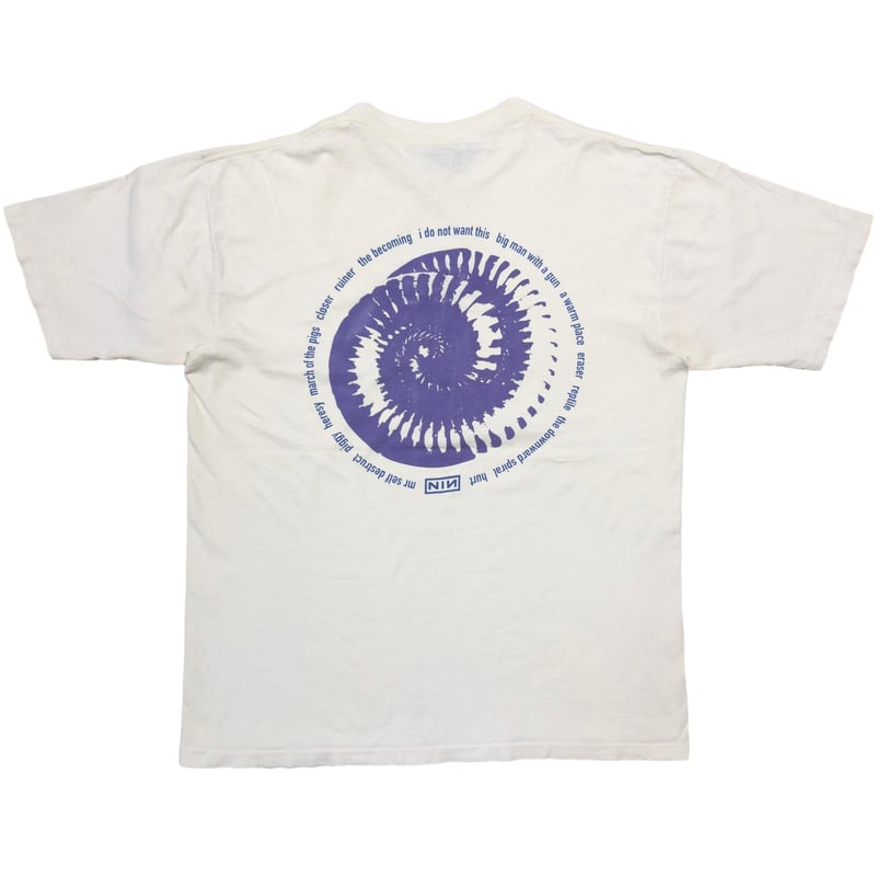 NINE INCH NAILS NIN BOX LOGO AMMONITE WHITE ALL