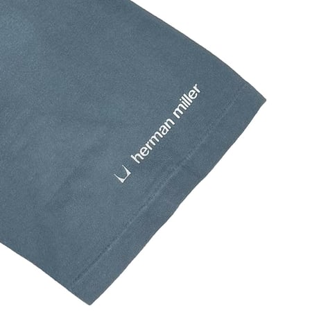 HERMAN MILLER LOGO BLUE HANES XL 0048
