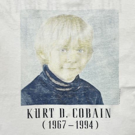 NIRVANA KURT COBAIN MEMORIAL CHILD WHITE anvil XL 5033