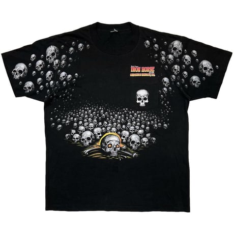 OLD & VINTAGE IRON HORSE SALOON SKULL & EAGLE OVP POCKET TEE FITS XL 4959