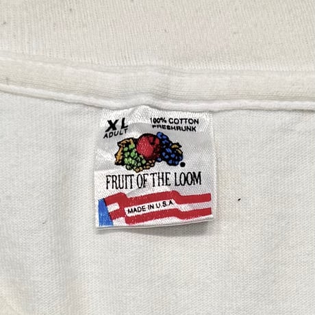 OLD & VINTAGE 1992 Patricia Hunter ELEPHANT FACE WHITE FRUIT OF THE LOOM XL 1063