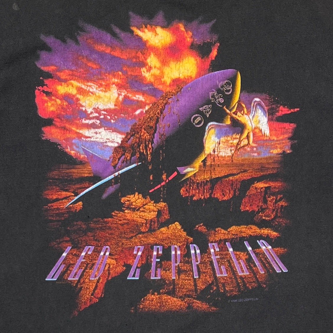 LED ZEPPELIN 1994 OFFICIAL TULTEX XL 6663 | gre