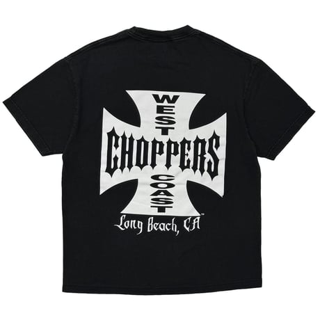 WEST COAST CHOPPERS IRON CROSS LONG BEACH CA SS BLACK LARGE 4631