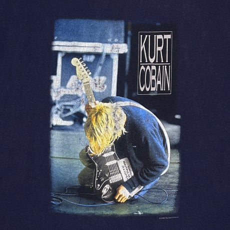 NIRVANA COBAIN 2000 NAVY anvil XL 4903