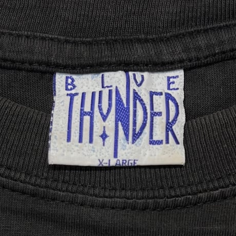 ROLLING STONES 1999 GOLDEN LIP & TONGUE BLUE THUNDER XL 3195