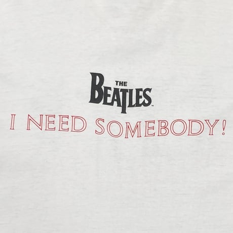 THE BEATLES 1990 HELP! I NEED SOMEBODY! WHITE FRUIT OF THE LOOM XL 5126