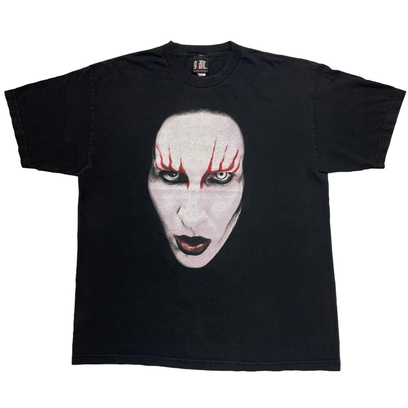 Marilyn Manson ビンテージ　Tシャツ　giant MARILYN MANSON バンドTシャツ Giant USA製 XL 両面プリント - メルカリ
