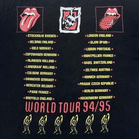 ROLLING STONES WORLD TOUR 94/95 FITS LARGE 9071