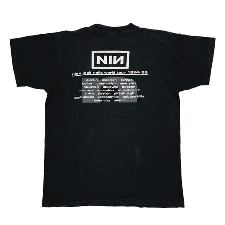 NINE INCH NAILS DOWNWARD SPIRAL WORLD TOUR 1994-1995 FRUIT OF THE LOOM XL 5730