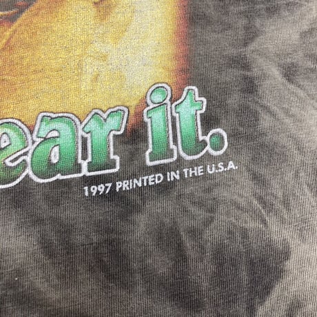 BOB MARLEY RAP TEE WHO THE CAP FIT TEE FIT LIKE XL 6941