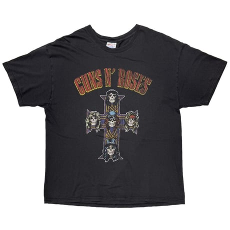 GUNS N' ROSES Y2K CROSS MEMBER SKULL Hanes FITS XL 7240