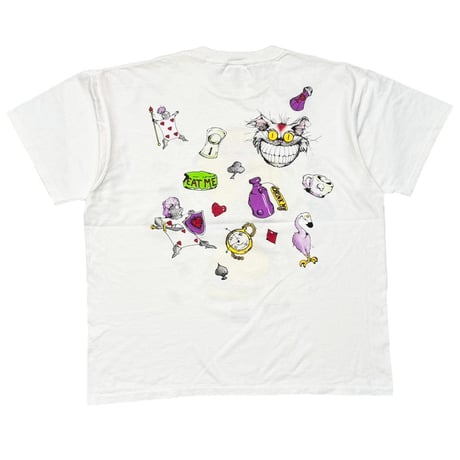 ALICE IN WONDERLAND ALICE & CAT DOUBLESIDE WHITE ANDAZIA XL 8274