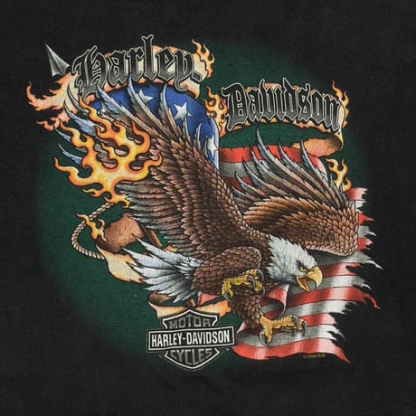 HARLEY DAVIDSON EAGLE FLAG THE MOTOR COMPANY MILWAUKEE WISCONSIN XXL 6144
