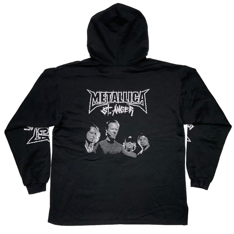 llica St. Anger MANAGEMENT CREW 売品XL METALLICA ST. ANGER HOODED SWEATSHIRT FITS LARG