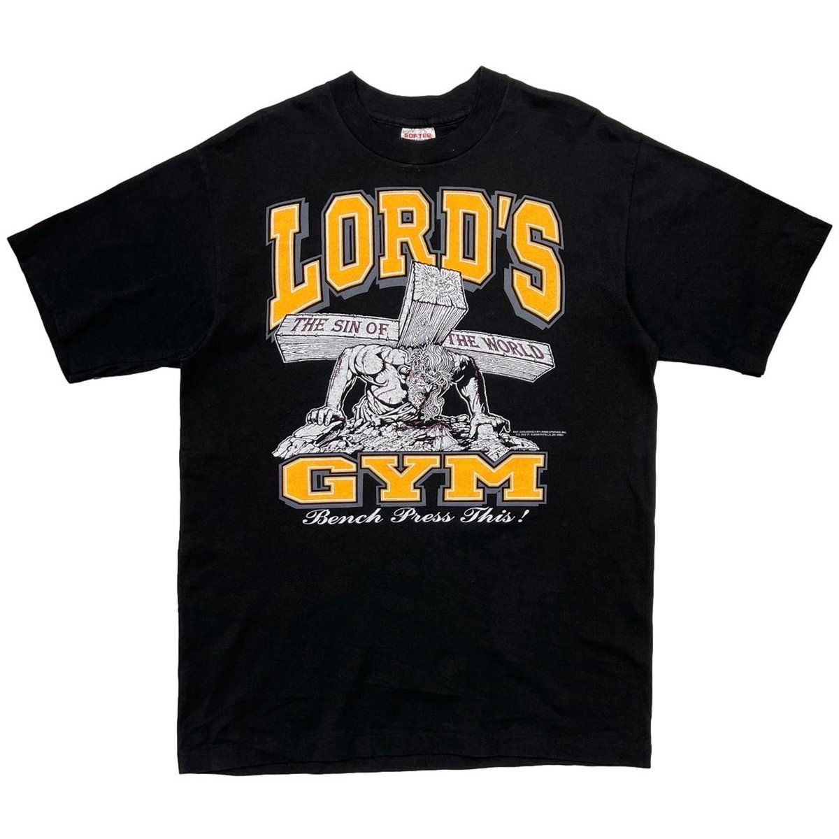 LORD'S GYM ヴィンテージTシャツ XL グッドフェード 希少 XL 90's LORD'S GYM Tシャツ フェード 雰囲気抜群