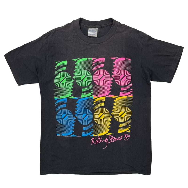 The Rolling Stones 1989 ヴィンテージ Vintage 1989 the Rolling Stones White T Shirt Xlarge Steel