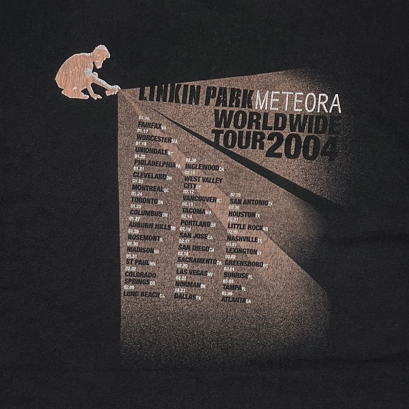 LINKIN PARK METEORA TOUR 2004 BLACK GILDAN LARG
