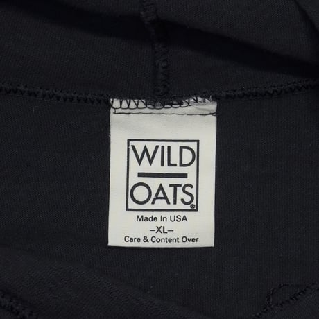 OLD & VINTAGE WEED SKULL L/S HOODED TEE 1993 WILD OATS XL 0004