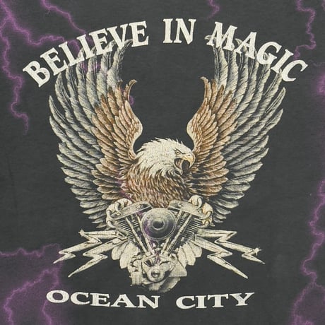 HARLEY DAVIDSON LIVE TO RIDE V2 ENGINE EAGLE PUEPLE THUNDER BELIEVE IN MAGIC OCEAN CITY FITS XL 6135