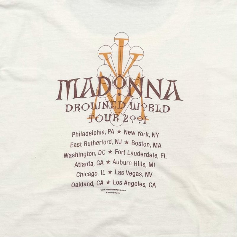 MADONNA DROWNED WORLD TOUR 2001 WHITE ALL SPORT