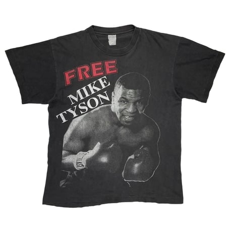 [MORE SALE] MIKE TYSON BOOTLEG FREE REAL CHAMP WILL BE BACK TEE FITS LARGE 7037